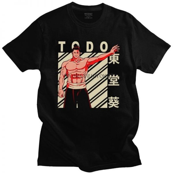 Aoi Todo T Shirt Men Soft Cotton Tshirt Handsome Tee Tops Short Sleeves Jujutsu Kaisen Yuji - Berserk Shop