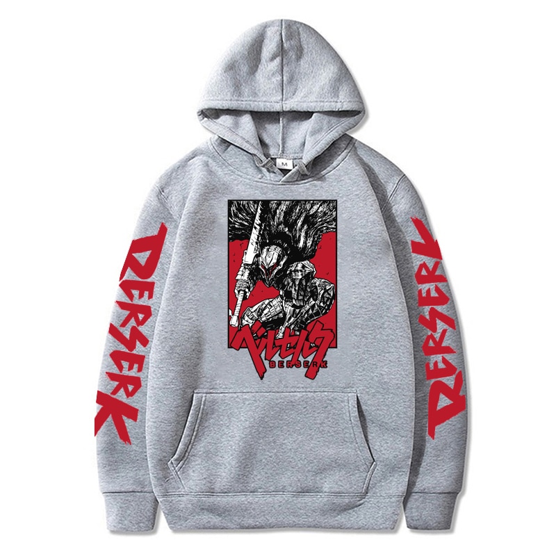 Anime Berserk Hoodie Vintage Hip Hop Y2K Kapuzenpullover Cotton Sweatshirt