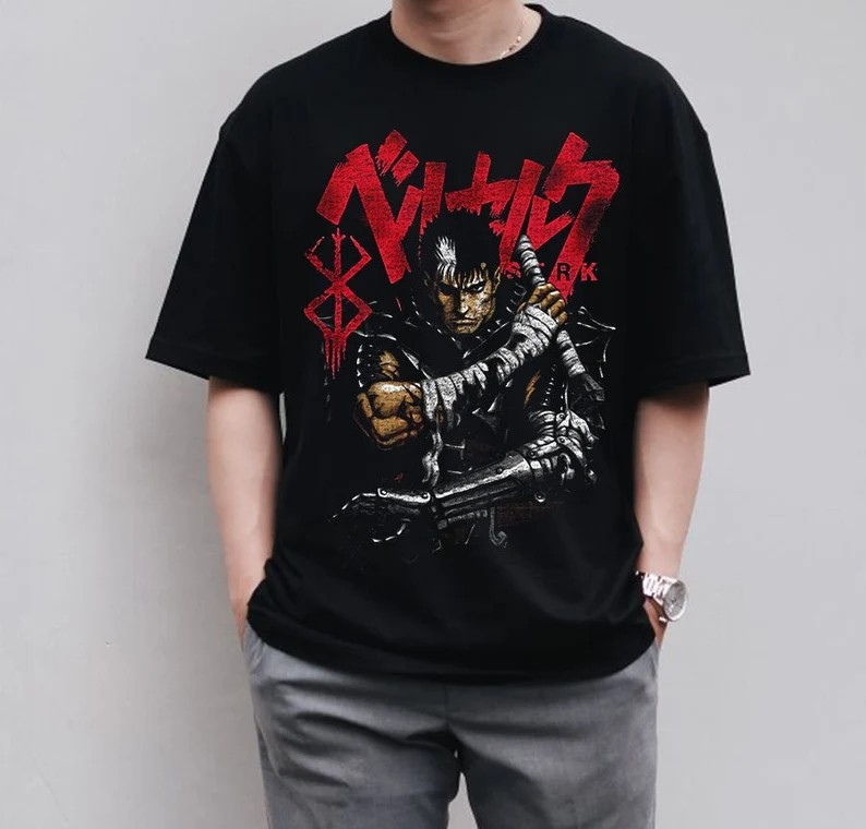 Berserk 1997 Anime Japanese Manga Classic Graphic T-shirt