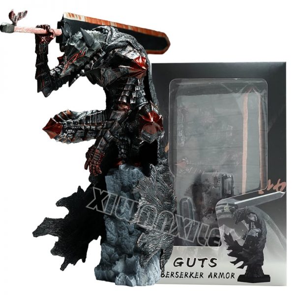 25cm Berserk Guts L Anime Figure Guts Berserker Armor Action Figure Berserk Black Swordsman Figurine Collection - Berserk Shop
